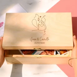 Boite à souvenirs personnalisée - Dessin au trait|Cadeaux.com Hot