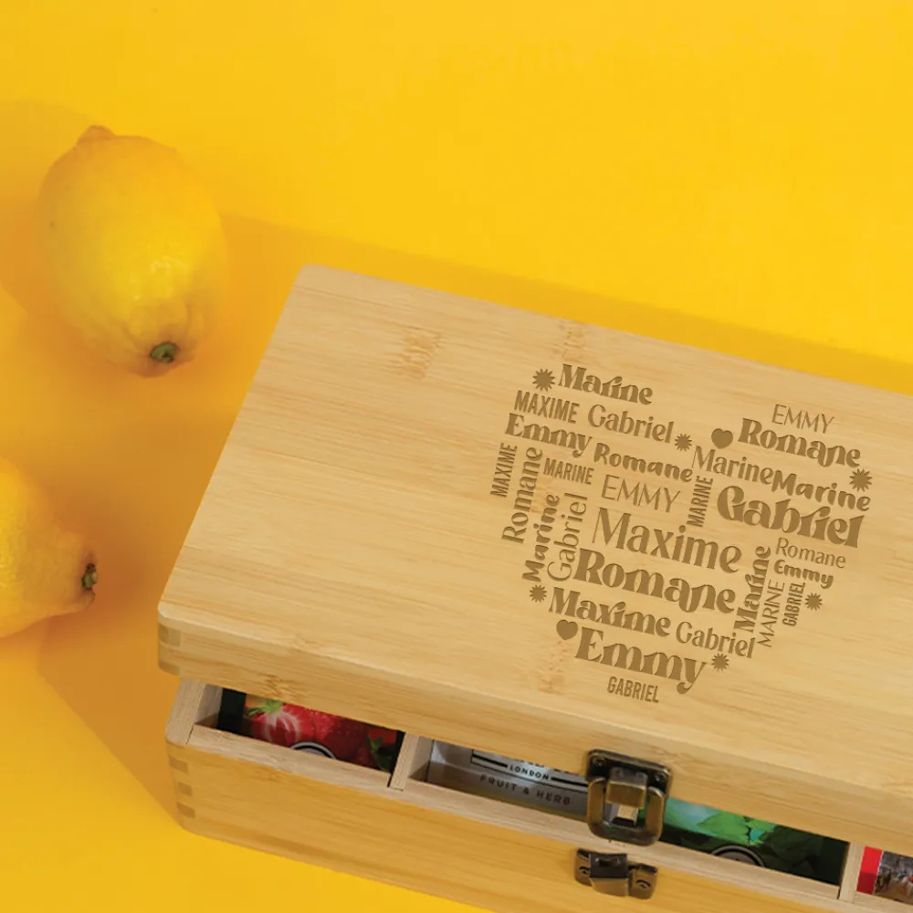 Boite à Thé Coeur famille|Cadeaux.com Clearance