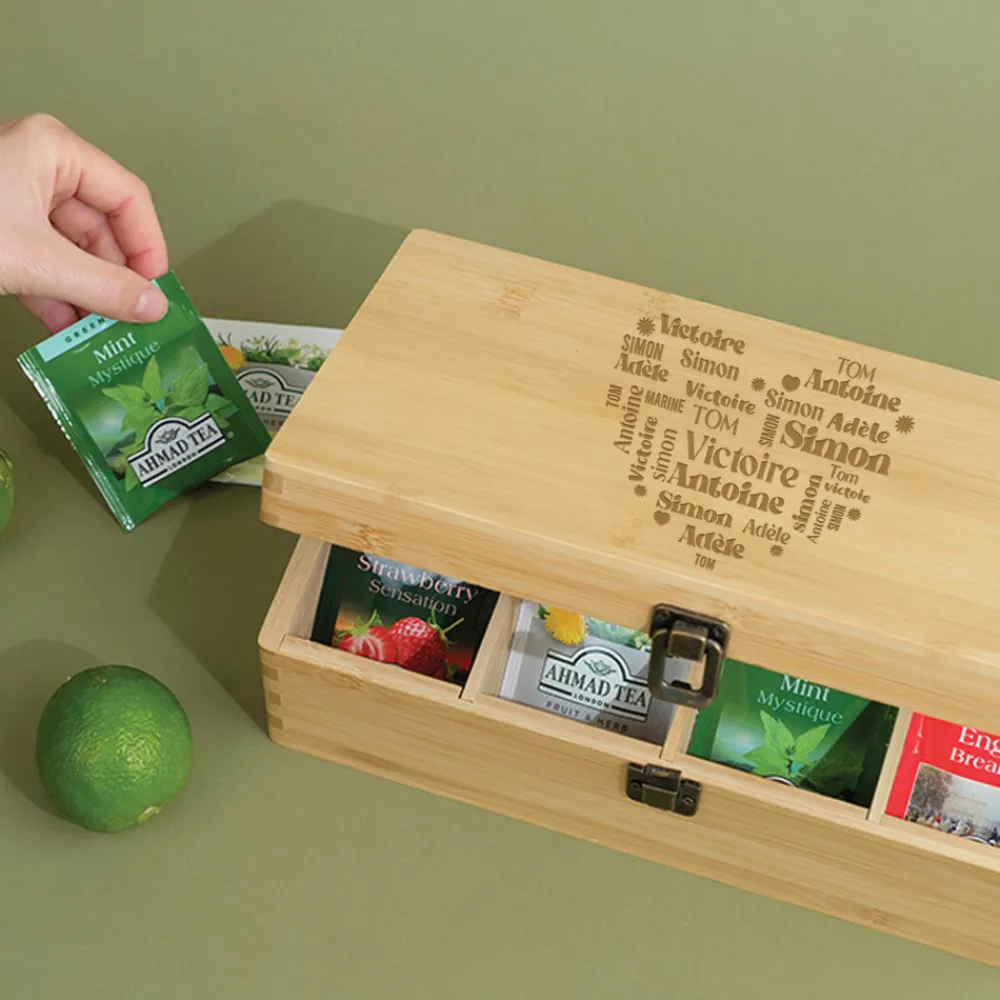 Boite à Thé Coeur famille|Cadeaux.com Clearance