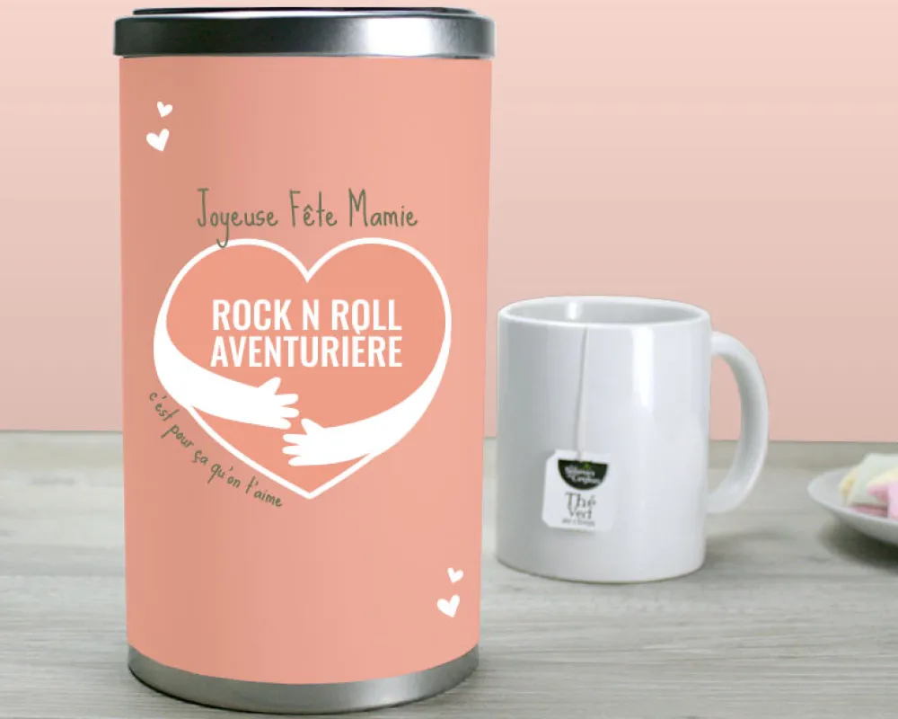 Boite à thé personnalisée - C'est pour ça qu'on t'aime|Cadeaux.com New