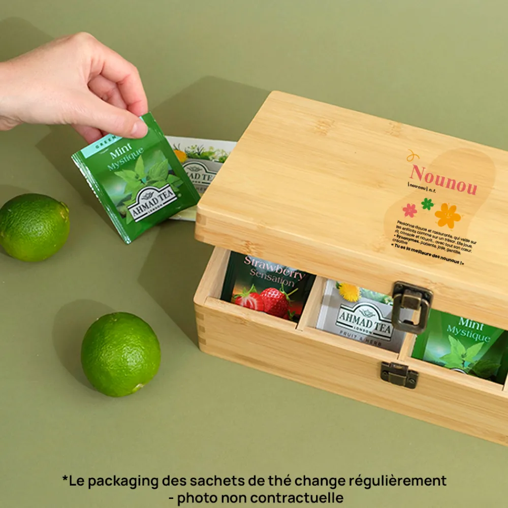 Boite à thé personnalisée - Définition Nounou|Cadeaux.com Hot