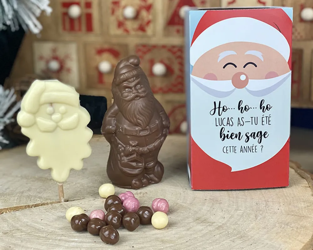 Boite de chocolats personnalisée pour enfants - Père Noël|Cadeaux.com Outlet