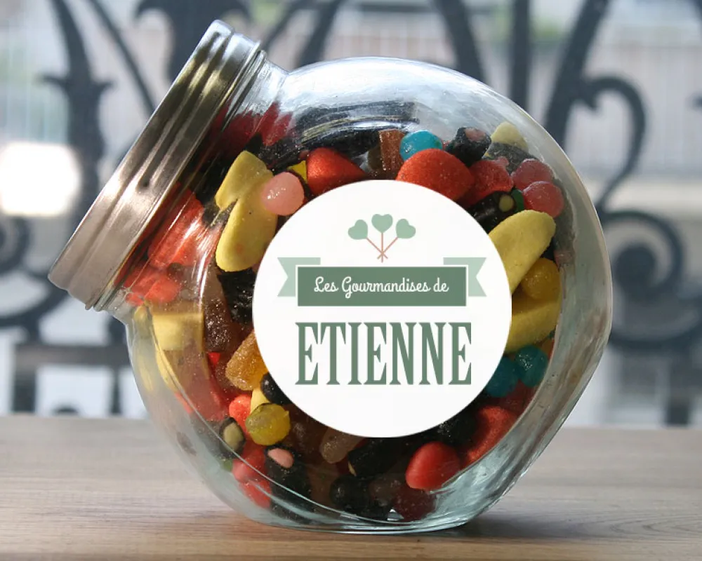 Bonbonnière personnalisable - les Gourmandises de|Cadeaux.com