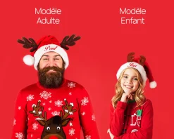Bonnet de Noël personnalisable pour adulte et enfant|Cadeaux.com New