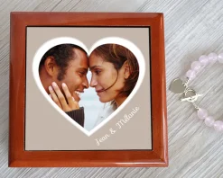 Boîte à Bijoux Coeur Photo|Cadeaux.com Online