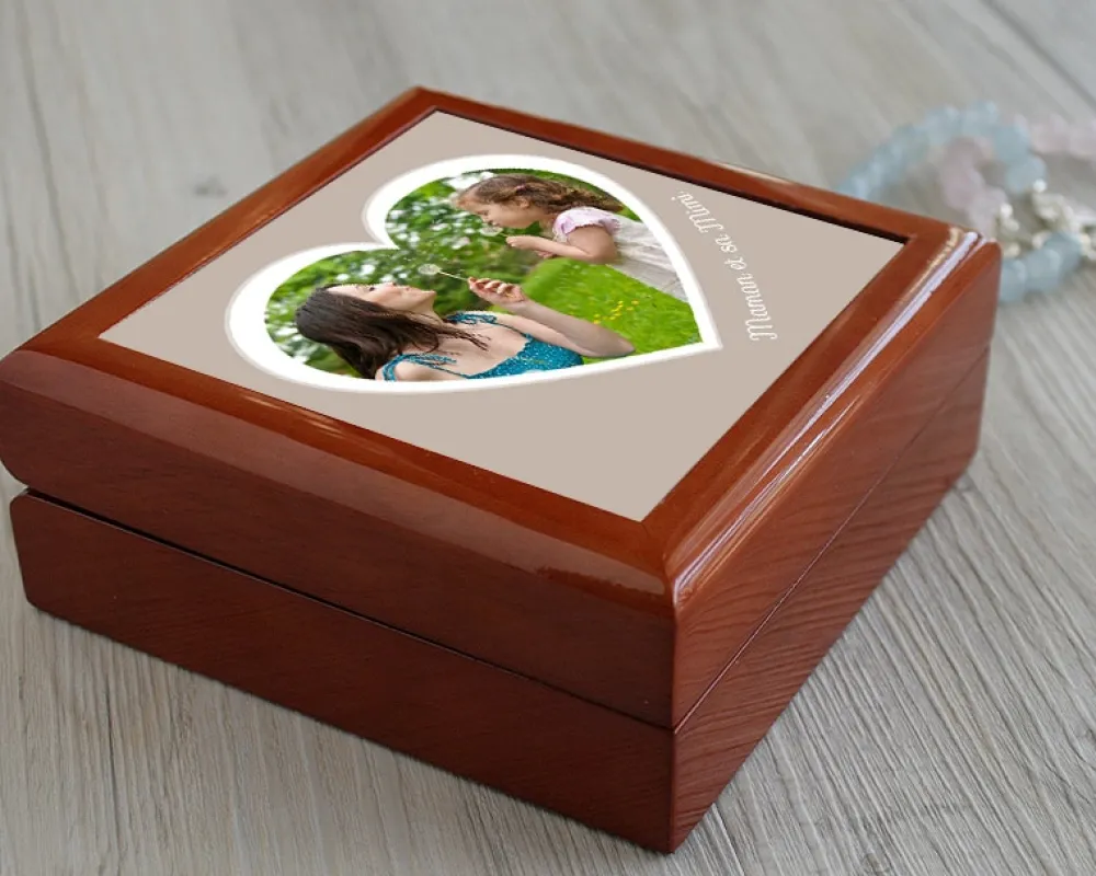 Boîte à Bijoux Coeur Photo|Cadeaux.com Online