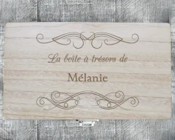 Boîte à Bijoux Gravée Trésors de ...|Cadeaux.com Hot