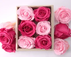 Boîte à bijoux personnalisable et ses 6 Roses Éternelles|Cadeaux.com Hot