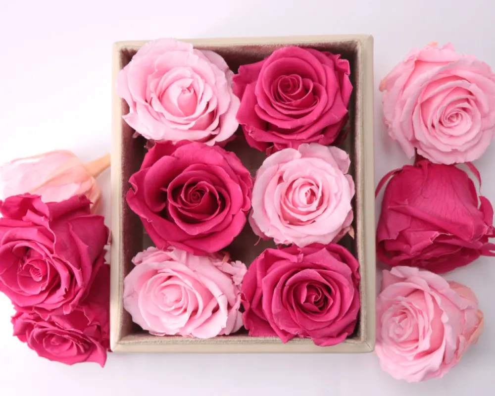 Boîte à bijoux personnalisable et ses 6 Roses Éternelles|Cadeaux.com Hot