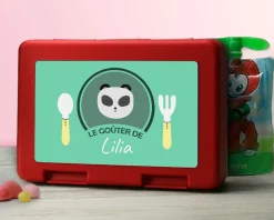 Boîte à goûter Personnalisable - Petit Panda|Cadeaux.com Hot