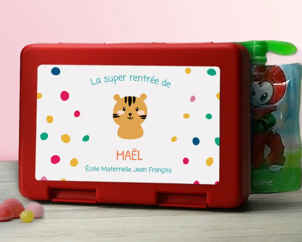 Boîte à goûter personnalisable - Collection Animaux|Cadeaux.com Sale