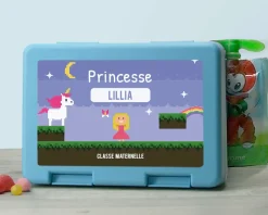 Boîte à goûter personnalisable - Jeux Vidéo Rétro - Version Fille|Cadeaux.com Sale