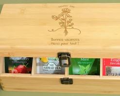 Boîte à thé personnalisable - Collection Remerciement|Cadeaux.com Online