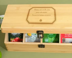 Boîte à thé personnalisable - Merci Maîtresse, Maître et ATSEM|Cadeaux.com Online