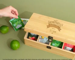 Boîte à thé personnalisée - Collection Maman Fleurie|Cadeaux.com Online