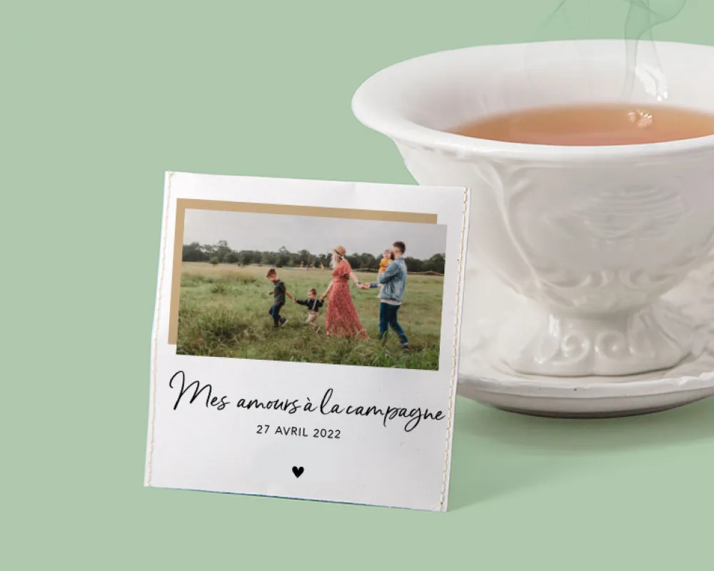 Boîte de 10 sachets de thé bio personnalisables - Photo|Cadeaux.com Best