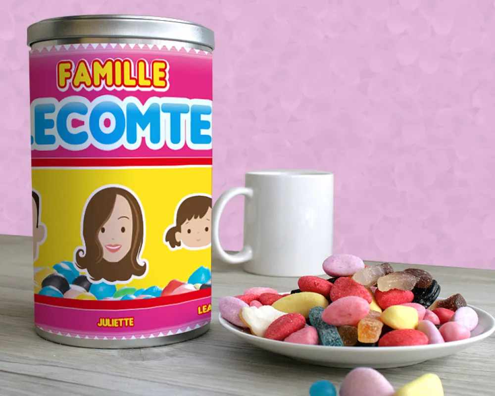 Boîte de bonbons Family Circus - Haribo|Cadeaux.com Discount