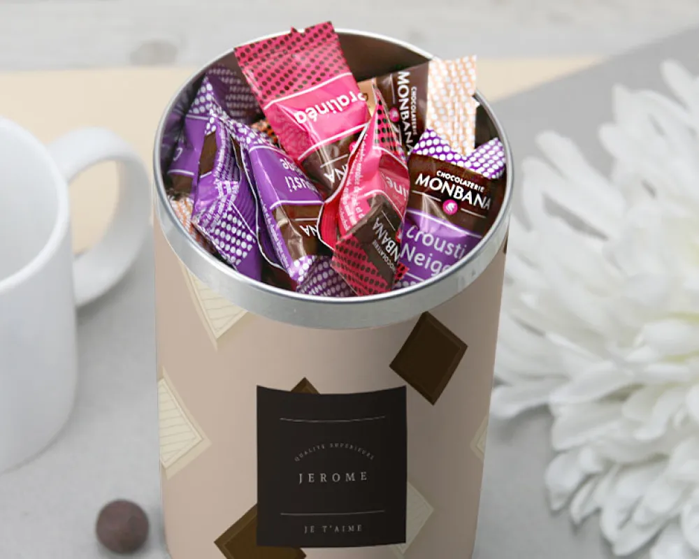 Boîte de chocolat Monbana Message|Cadeaux.com Hot