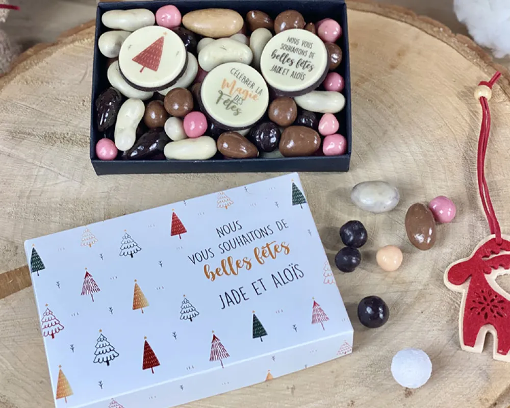Boîte de chocolat Personnalisable - Noël|Cadeaux.com