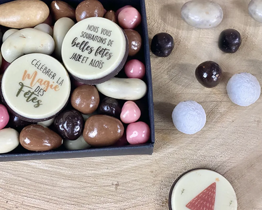 Boîte de chocolat Personnalisable - Noël|Cadeaux.com