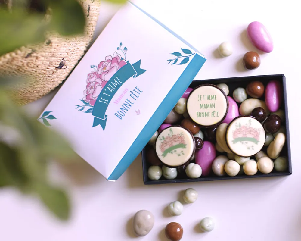 Boîte de chocolats personnalisée - Collection Maman Fleurie|Cadeaux.com Hot