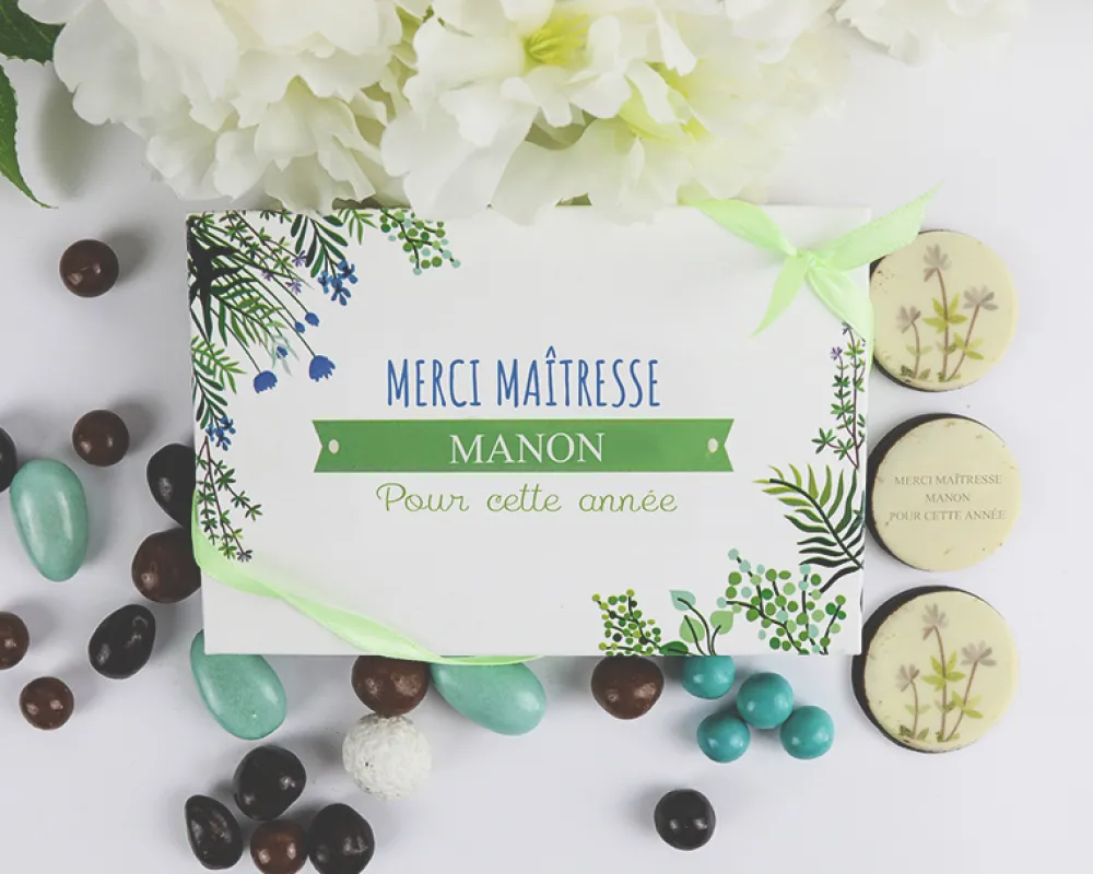 Boîte de chocolats Personnalisable - Collection Fleurie|Cadeaux.com Outlet