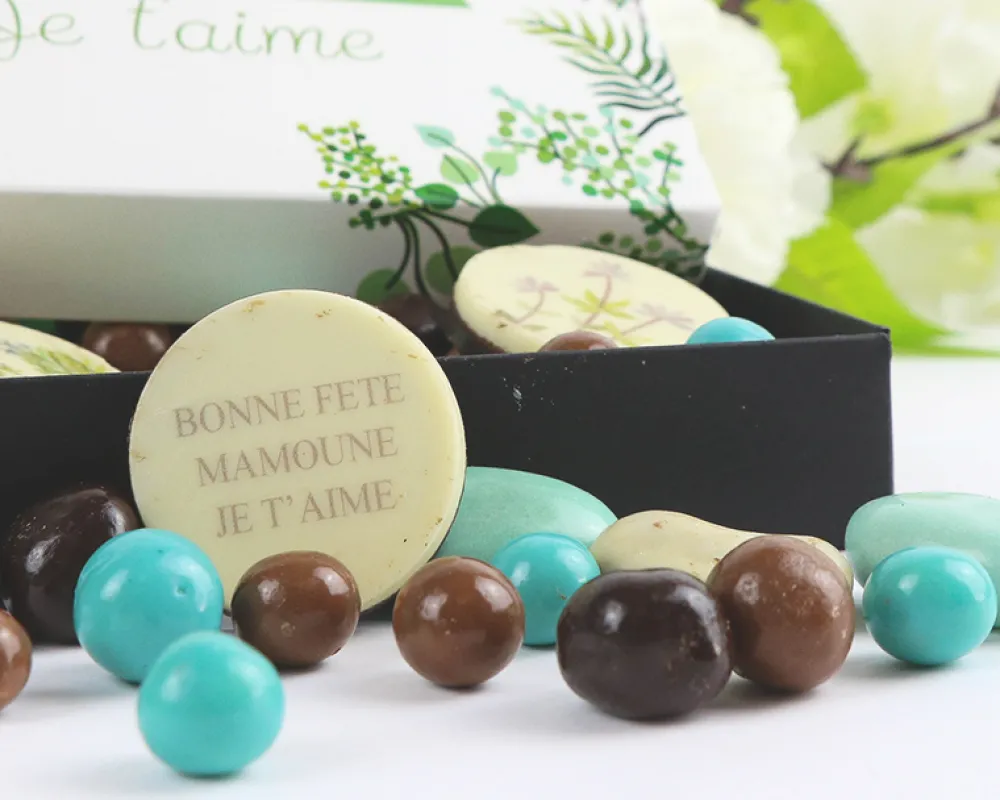 Boîte de chocolats Personnalisable - Collection Fleurie|Cadeaux.com Outlet