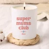 Bougie blanche personnalisée - Cool Mums Club|Cadeaux.com Online