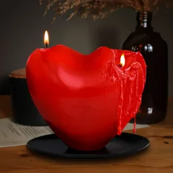 Bougie parfumée en forme de coeur rouge|Cadeaux.com Hot