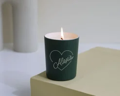 Bougie personnalisable parfumée - Coeur|Cadeaux.com New