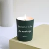 Bougie personnalisable parfumée - Message|Cadeaux.com Hot