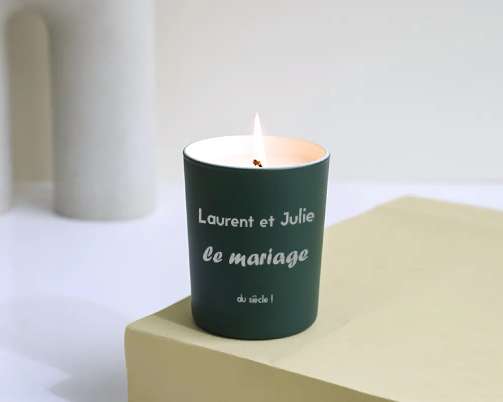 Bougie personnalisable parfumée - Message|Cadeaux.com Hot