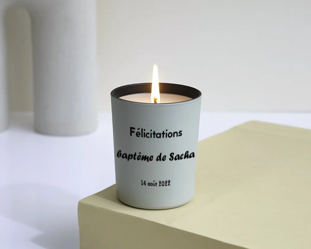 Bougie personnalisable parfumée - Message|Cadeaux.com Hot