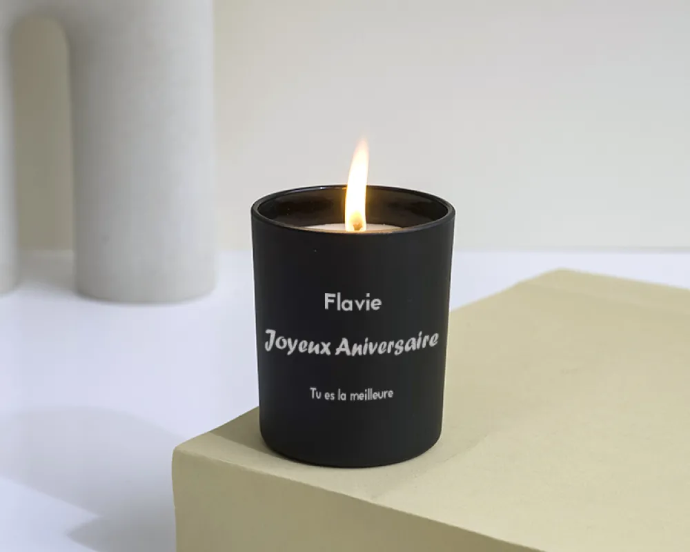 Bougie personnalisable parfumée - Message|Cadeaux.com Hot