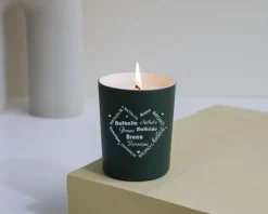 Bougie personnalisable parfumée - Coeur Famille|Cadeaux.com