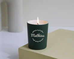Bougie personnalisable parfumée - Prénom|Cadeaux.com