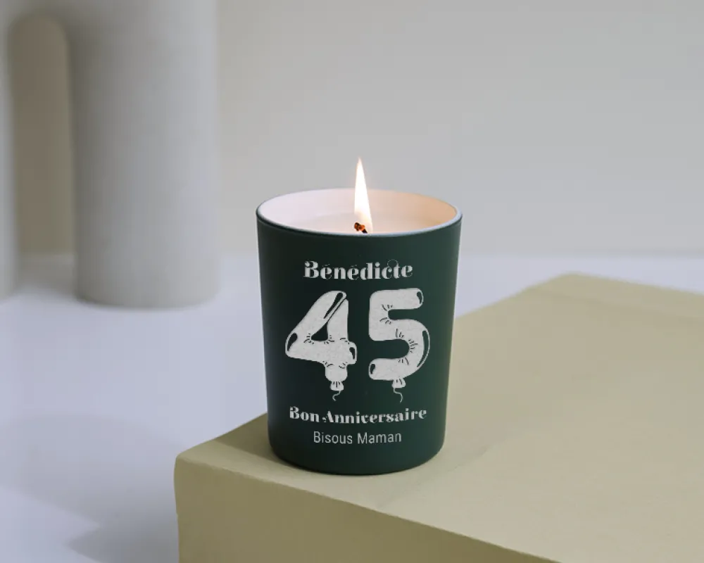 Bougie personnalisable parfumée - Ballons d'anniversaire|Cadeaux.com Best