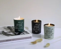 Bougie personnalisable parfumée - Aujourd'hui je t'aime depuis X jours|Cadeaux.com Outlet