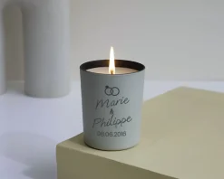 Bougie personnalisable parfumée - Mariage|Cadeaux.com Online