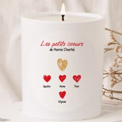 Bougie personnalisée - Mamie et ses petits coeurs|Cadeaux.com Sale