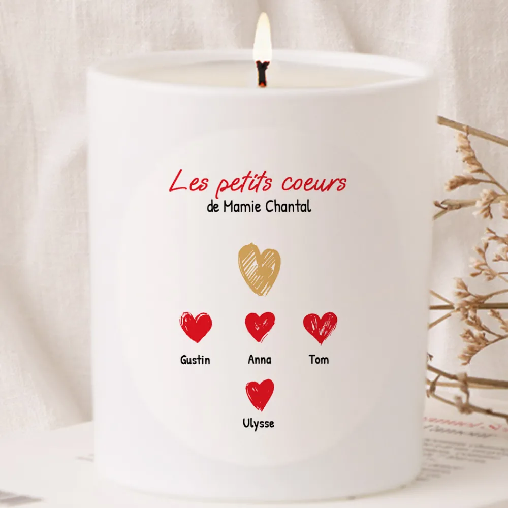 Bougie personnalisée - Mamie et ses petits coeurs|Cadeaux.com Sale