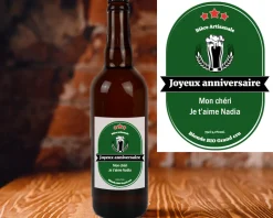 Bouteille de bière personnalisée message|Cadeaux.com New