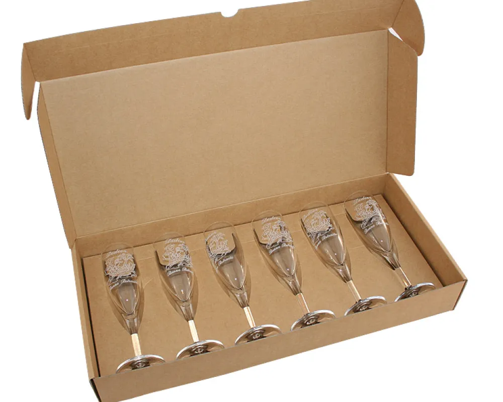 Bouteille de champagne personnalisée gravée - Avec flûtes à champagne|Cadeaux.com Best