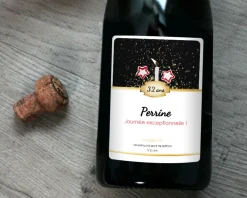 Bouteille de champagne personnalisée anniversaire - Bougie|Cadeaux.com Discount