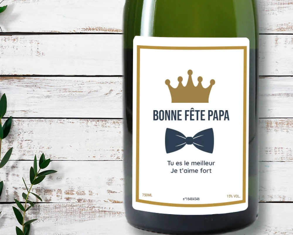 Bouteille de champagne personnalisée - Papa Royal|Cadeaux.com Hot