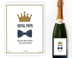 Bouteille de champagne personnalisée - Papa Royal|Cadeaux.com Hot