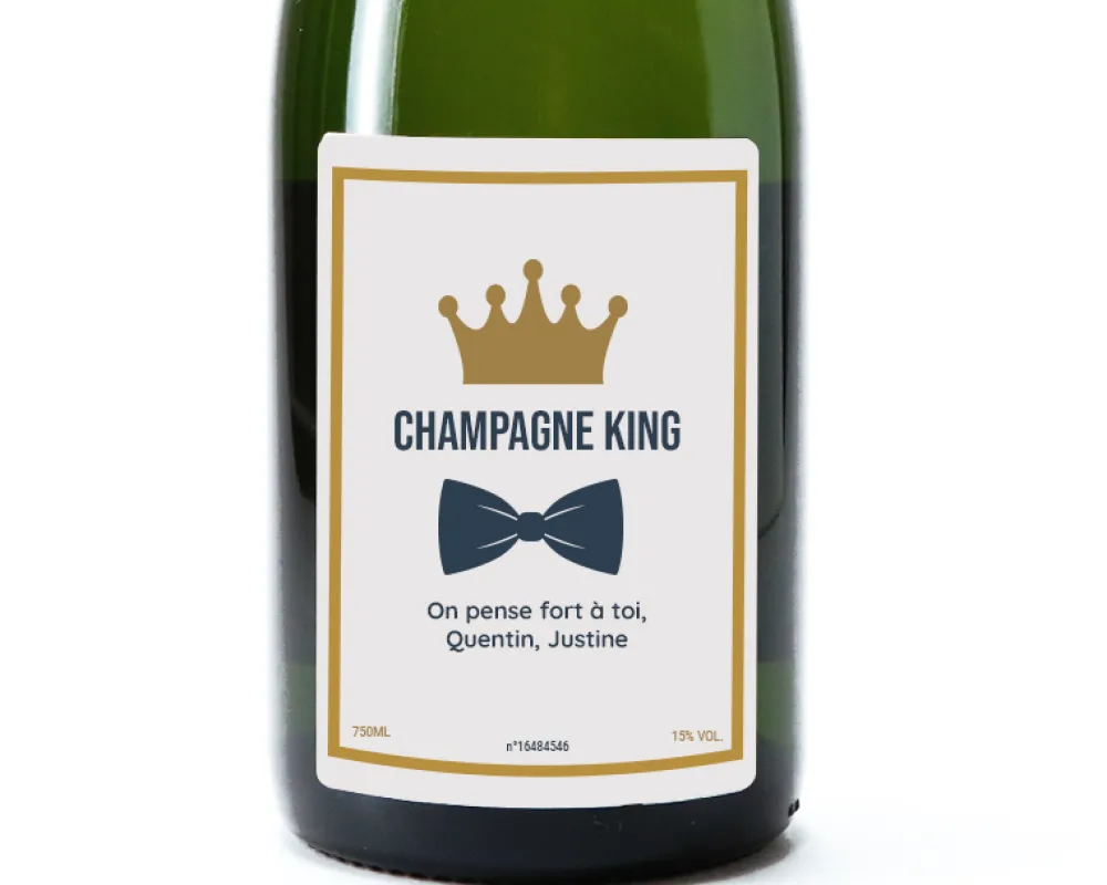 Bouteille de champagne personnalisée - Papa Royal|Cadeaux.com Hot