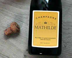 Bouteille de champagne personnalisée - Message|Cadeaux.com Best
