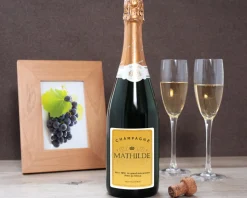 Bouteille de champagne personnalisée - Message|Cadeaux.com Best