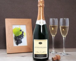 Bouteille de champagne personnalisée anniversaire - Prénom et message|Cadeaux.com Outlet